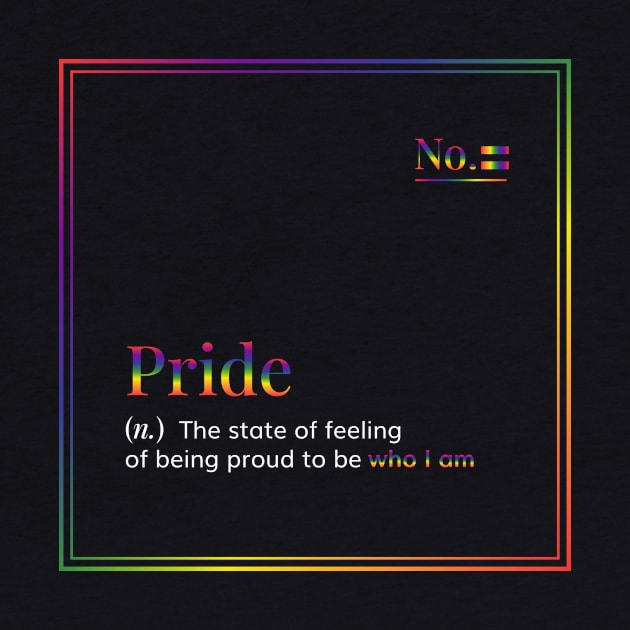 Subtle PRIDE Definition rainbow - black by ArtByMe